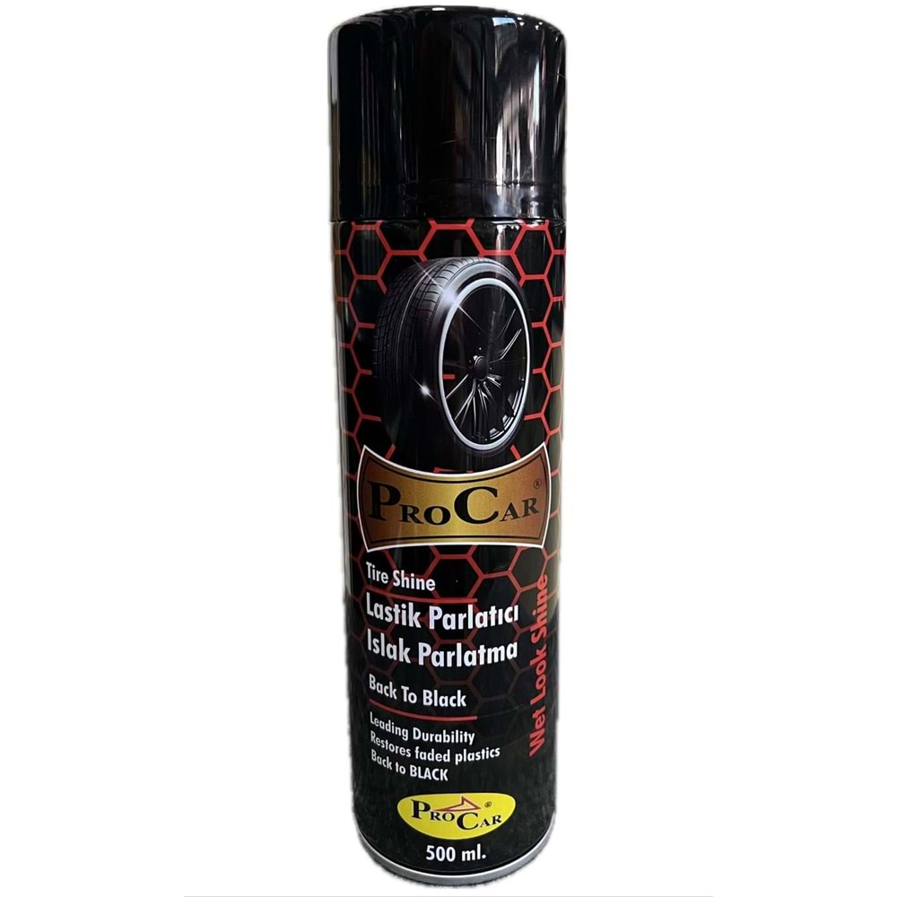 PROCAR AEROSOL LASTİK PARLATICI SPREY 500ML