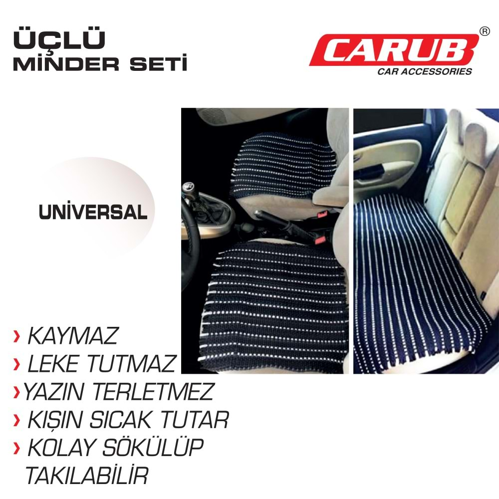 CARUB MİNDER 3LÜ SET SERME ÜNİVERSAL