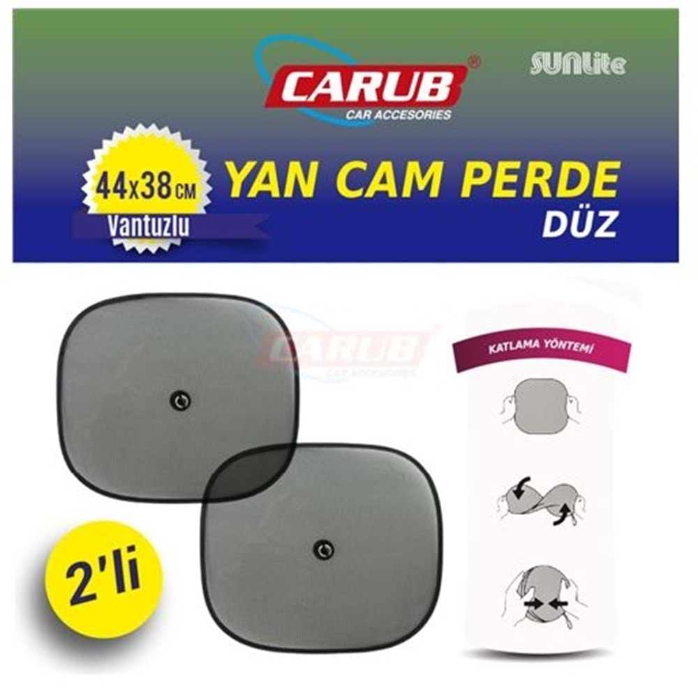 GÜNEŞLİK YAN CAM PERDE 2Lİ