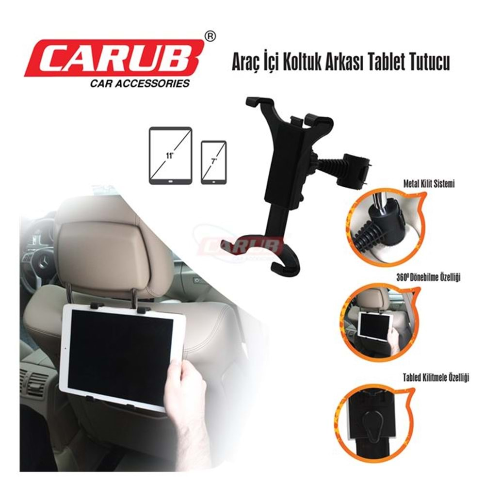 CARUB TABLET TUTUCU ARAÇ İÇİ KOLTUK ARKASI 5901006