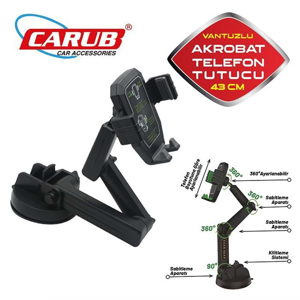 CARUB TELEFON TUTUCU AKROBAT BÜYÜK 43CM VANTUZLU