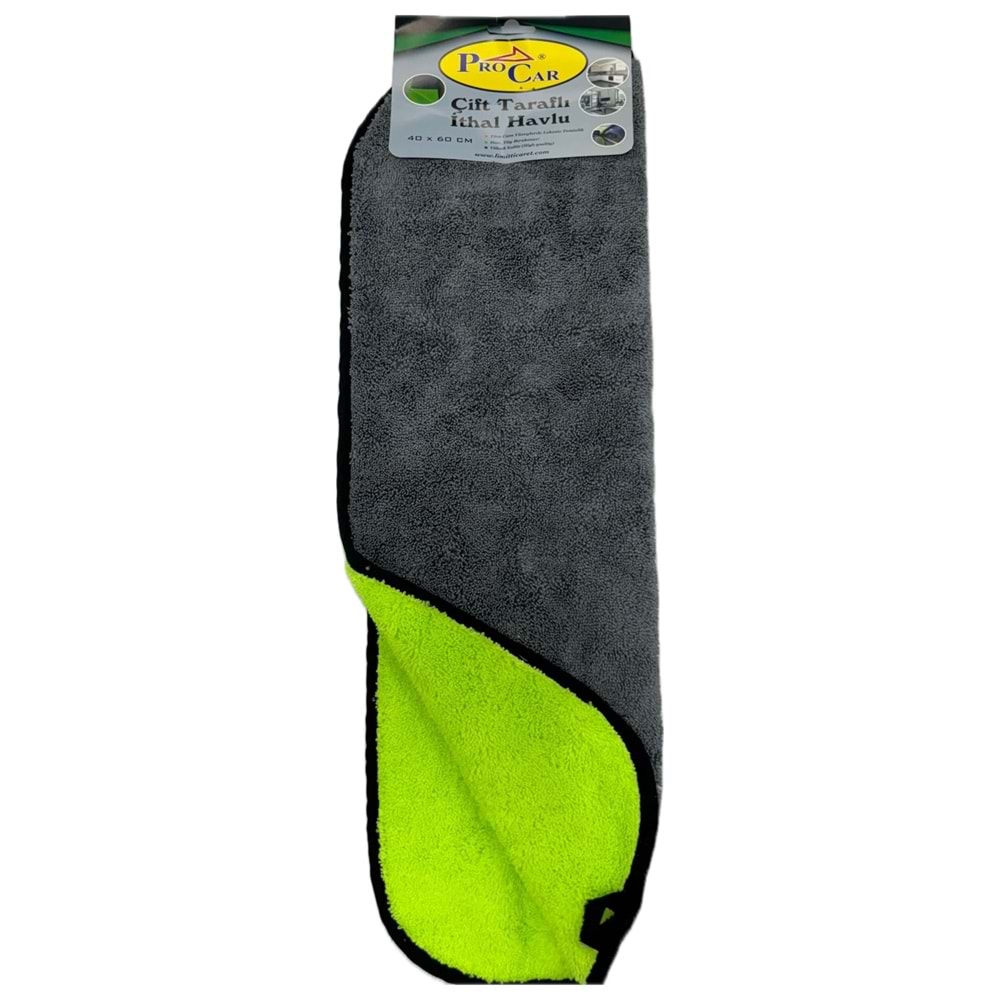 PROCAR ÇİFT TARAFLI İTHAL HAVLU 40X60CM BEZ