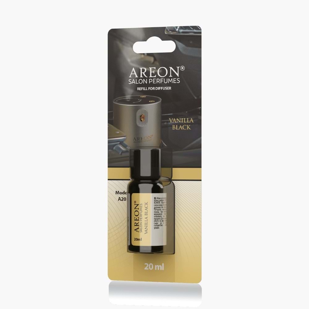 Areon Car Perfume Refill 20ml Vanilla Black