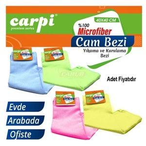 CARPİ 40X40CM MİKROFİBER BAKLAVA DESEN CAM BEZİ