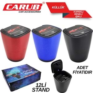 CARUB KÜLLÜK 2944608 IŞIKLI KAPAKLI RENKLİ (12Lİ STANT)