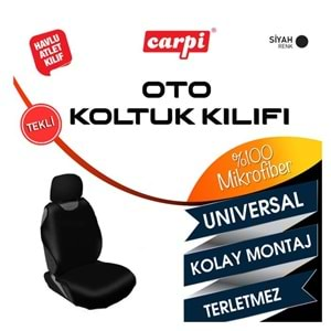 CARPİ OTO ATLET KILIF HAVLU MİKROFİBER SİYAH