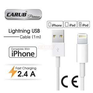 CARUB ŞARJ KABLOSU USB IPHONE 1 METRE 5901855