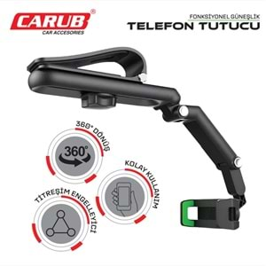 CARUB TELEFON TUTUCU GÜNEŞLİK FONKSİYONEL 360DERECE 5901970