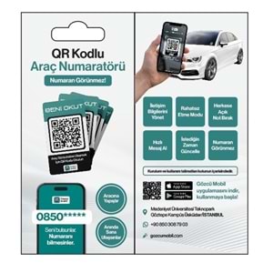 QR KODLU ARAÇ NUMARATÖR ETİKETİ
