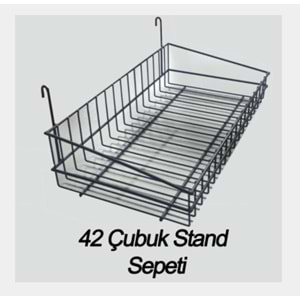 42 ÇUBUK STAND SEPETİ METAL