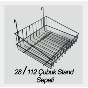 28 VE 112 ÇUBUK STAND SEPETİ METAL