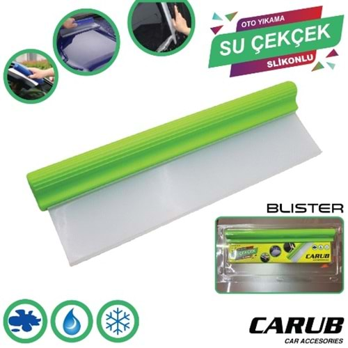 CARUB OTO YIKAMA SU ÇEKÇEK SİLİKONLU 30X10CM