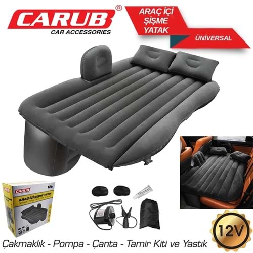 CARUB 12V ŞİŞME YATAK POMPA + YASTIK SETİ 4620645