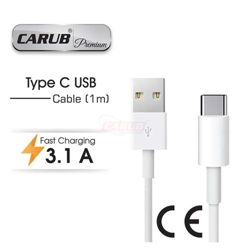 CARUB ŞARJ KABLOSU USB TYPE-C 1 METRE 5901856