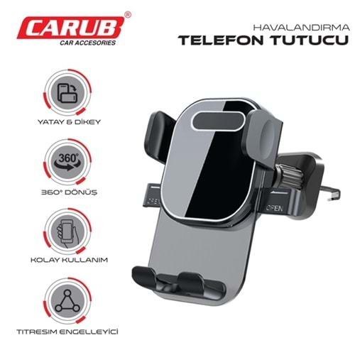 CARUB TELEFON TUTUCU KANCALI HAVALANDIRMA ŞEFFAF