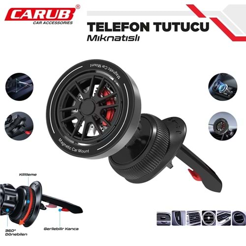 CARUB TELEFON TUTUCU 5901979 HAVALANDIRMA DÖNERLİ AYARLI