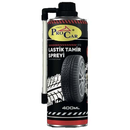 PROCAR LASTİK TAMİR SPREYİ 400ML 12Lİ DİSPLAY SETLİ