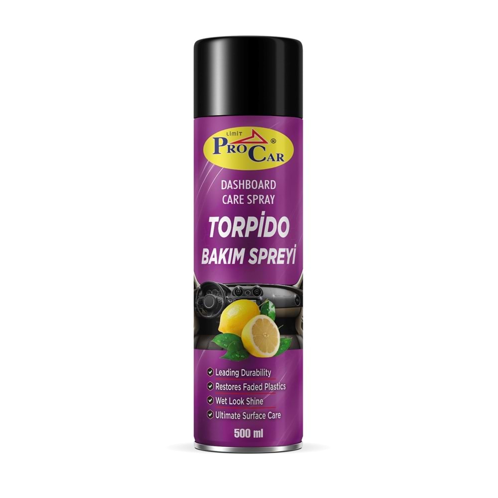 PROCAR AEROSOL TORPİDO BAKIM SPREYİ 500ML (LİMON KOKULU)