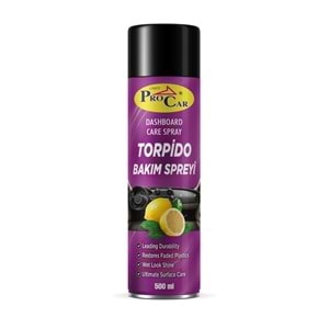 PROCAR AEROSOL TORPİDO BAKIM SPREYİ 500ML (LİMON KOKULU)