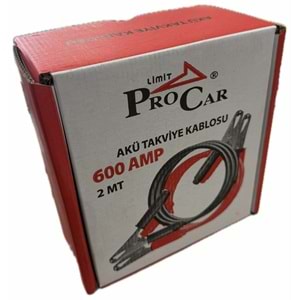 PROCAR AKÜ TAKVİYE KABLOSU 600 AMP 2MT
