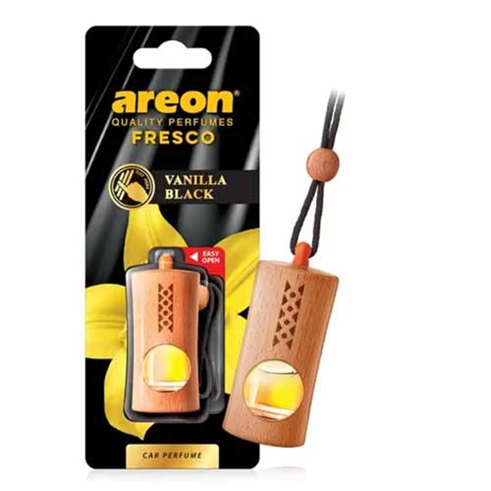 Areon Fresco On-Off Regular Vanilla Black